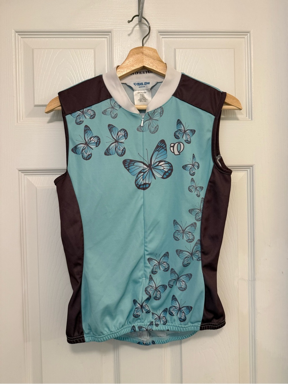 EUC Vintage Pearl Izumi Women's Sleeveless Butterfly Graphic Cycling Jersey